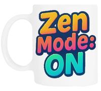 TAMBOOTEE Mode Zen : Activé Vibrant Tasse À Boire En Céramique Blanche Ceramic Mug Drinking Cup