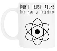 TAMBOOTEE Ne Faites Pas Confiance Aux Atomes Tasse À Boire En Céramique Blanche Ceramic Mug Drinking Cup