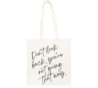 TAMBOOTEE Ne Regarde Pas En Arrière Sac Cabas En Coton Totebag Unisexe Beige Totebag Cotton