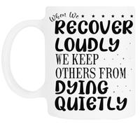 TAMBOOTEE Retrouver La Sobriété Avec Enthousiasme Tasse À Boire En Céramique Blanche Ceramic Mug Drinking Cup