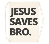 TAMBOOTEE Sauvé Par Jésus Dieu Sac De Sport Beige Avec Cordon De Serrage Beige Gym Bag Drawstring Sport Sack