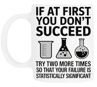 TAMBOOTEE Si Vous N'y Arrivez Pas Du Premier Coup Tasse À Boire En Céramique Blanche Ceramic Mug Drinking Cup