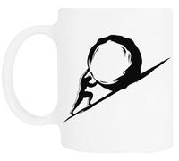 TAMBOOTEE Sisyphe Tasse À Boire En Céramique Blanche Ceramic Mug Drinking Cup