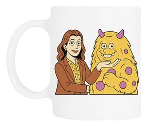 TAMBOOTEE Spencer Et Vic Tasse À Boire En Céramique Blanche Ceramic Mug Drinking Cup