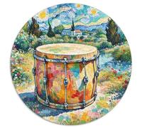 Tambour 1000 Piece Puzzle Rond, pour Enfants Adult Éducatif Unique Jigsaw pour La Famille Amis De Qualité Supérieure 1000pcs (67.5x67.5cm)
