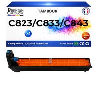 Tambour 46438003 Compatible pour OKI C823 DN C823 N C833DN C833 DT C843 dn Cyan 30000 Pages
