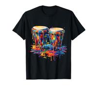 Tambour à Bongo coloré Drip T-Shirt