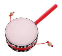 Tambour à Cliquetis Tournant pour Tout-petits, Rouge Pet | Instrument Orff pour Maternelle, Surface Lisse, Éveille L’intérêt Musical