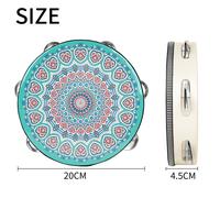 Tambour À Cloche En Acier Inoxydable De Style Dunhuang,Tambourin De 8 Pouces,Persch,Instruments De Musique Orff,Cadeau Pour Enfants #I