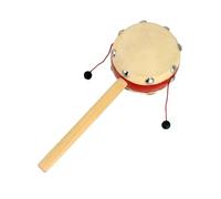 Tambour à hochets - Hochet à main | Tambour à hochets chinois, jouet à hochets | Tambours à hochets de style chinois, tambours à hochets musicaux en bois, tambours à hochets en bois