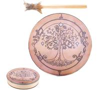 Tambour À La Main, Chaman Fait Main | Avec Outil De Du Son De Batterie Tambour, Conception Décorative, Tambours Chamaniques En Leg