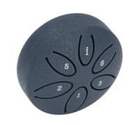 Tambour à langue 6 tons en acier avec 1 baguette pour instrument de musique de qualité sonore de qualité supérieure, pratique, portable, plusieurs tonalités, outils assortis, multifonctionnel