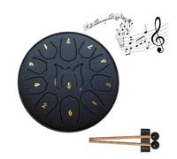 Tambour à langue en acier 11 tons de 15,2 cm pour l'extérieur avec sac de méditation J7w9 pour l'éducation, le yoga, la musique, la méditation