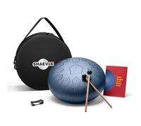 Tambour à langue en acier 12 pouces 13 notes Tambour de pluie Handpan | Steel Drum pour la méditation et le yoga, instrument de percussion apaisant, cadeau musical pour adultes et débutants