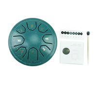 Tambour à langue en acier 8 notes de 11,4 cm, touches de do, instrument de percussion en acier avec baguettes et maillets pour l'éducation musicale