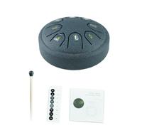 Tambour à langue en acier 8 notes de 11,4 cm, touches de do, instrument de percussion en acier avec baguettes et maillets pour l'éducation musicale