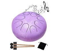 Tambour à langue en acier 8 tons de 15,2 cm pour l'extérieur avec rangement pour l'éducation, la méditation, la musique V7n6, sac de yoga, cadeau