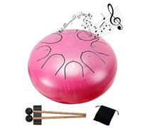 Tambour à langue en acier 8 tons de 15,2 cm pour l'extérieur avec sac cadeau de rangement, musique, méditation, yoga, éducation V7n6