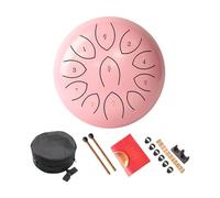 Tambour à langue en acier à 11 notes - Petit instrument de percussion portable pour méditations durables - Instrument de percussions éthérées avec baguette pour méditation