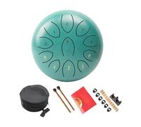 Tambour à langue en acier à 11 notes - Petit instrument de percussion portable pour méditations durables - Instrument de percussions éthérées avec baguette pour méditation