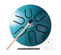 Tambour à langue en acier à 6 notes - 7,6 cm - Tambour à langue en acier sans souci pour adultes et