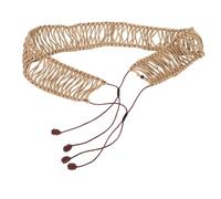 Tambour à langue en acier avec corde tressée, housse en sisal tissé pour tambours creux de 12 pouces, enveloppe décorative à bord anti-bruit fabriquée à la main, offrant une