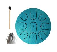 Tambour à langue en acier de 10,2 cm, 9 notes pour jardin extérieur, mini tambour à langue en acier avec baguette et sac, petit instrument à main, pour l'éducation musicale, concert, yoga, débutants