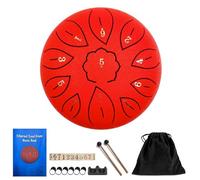 Tambour à langue en acier de 15,2 cm, 11 notes, tambour à main avec sac de transport, livre de musique, maillets, médiators, autocollants pour enfants, adultes, débutants, cadeau pour familles/amis