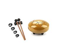 Tambour à langue en acier de 15,2 cm - Instrument de percussion 8 notes avec maillets de livre de chansons et 4 médiators pour instrument de percussion