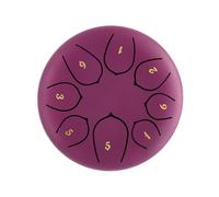 Tambour à langue en acier de 15,2 cm - Instrument de percussion à 8 notes - Tambour de pluie d'extérieur pour la méditation, le yoga et le zazen - Son éthéré pour la guérison de l'esprit et les