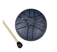 Tambour à langue en acier de 6 notes de 7,6 cm - Petit tambour portable - Instrument de percussions pour méditations et yoga