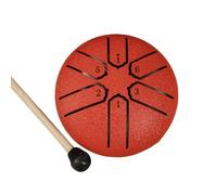 Tambour à langue en acier de 6 notes de 7,6 cm - Petit tambour portable - Instrument de percussions pour méditations et yoga