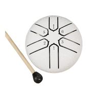 Tambour à langue en acier de 6 notes de 7,6 cm - Petit tambour portable - Instrument de percussions pour méditations et yoga