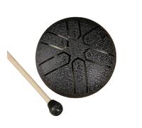 Tambour à langue en acier de 6 notes de 7,6 cm - Petit tambour portable - Instrument de percussions pour méditations et yoga