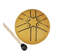Tambour à langue en acier de 6 notes de 7,6 cm - Petit tambour portable - Instrument de percussions pour méditations et yoga