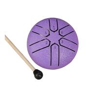 Tambour à langue en acier de 6 notes de 7,6 cm - Petit tambour portable - Instrument de percussions pour méditations et yoga