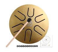 Tambour à langue en acier - Instrument de tambour 6 tons, tambour de pluie extérieur | Tambour sucette d'âme - Instrument de percussion - Mélodies de relaxation - Kit de tambour de méditation pour