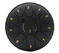 Tambour à langue en acier pour jardin extérieur, instrument de 15,2 cm avec 11 sons, parfait pour le camping, la méditation ou le yoga