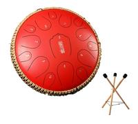 Tambour À Languette En Acier - Tambour De Pluie De 13 Pouces 15 Notes - Grand Handpan Drum En Métal Pour Adultes Et Enfants, Instrument De Musique En Ré Majeur(B)