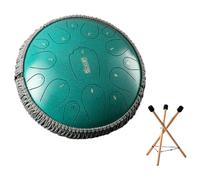 Tambour À Languette En Acier - Tambour De Pluie De 13 Pouces 15 Notes - Grand Handpan Drum En Métal Pour Adultes Et Enfants, Instrument De Musique En Ré Majeur(D)