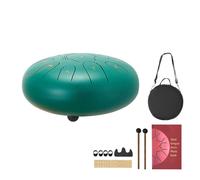 Tambour à languettes en acier - DUOKU - 10'' Do majeur Vert - 11 notes - 25,4 cm - Housse & accessoires