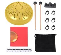 Tambour à main en acier de 20,3 cm simple à jouer avec 11 notes pour un apprentissage rapide du son et soulager le stress pour les débutants