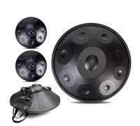 Tambour À Main Kurde 9/10/12 Notes En Ré Mineur, 432 Hz/440 Hz Instrument À Percussion En Acier De Tambour À Main, 22 Pouces Handpan Steel Tongue Drum, Pour Adultes(A,10Notes(432Hz))