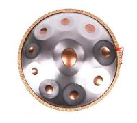 Tambour à main professionnel de 55,9 cm - 10 notes en acier, accordage 440 Hz pour débutants, adultes et enfants, idéal pour la méditation et cadeau musical, comprend un sac de transport souple