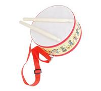 Tambour à main traditionnel coloré, instrument de percussion pour tout-petit, apprentissage multifonctionnel, tambour en bois