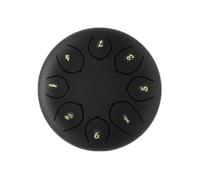 Tambour à pluie en acier 8 tons de 15,2 cm, tambour de langue chakra pour jardin et terrasse, instrument de musique d'extérieur fabriqué à la main avec revêtement résistant à la rouille (A)