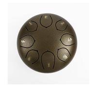Tambour à pluie en acier 8 tons de 15,2 cm, tambour de langue chakra pour jardin et terrasse, instrument de musique d'extérieur fabriqué à la main avec revêtement résistant à la rouille (cuivre)