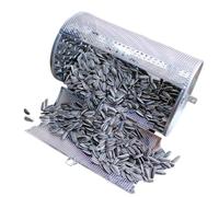 Tambour à rôtir - Rôtissoire, rôtissoire, récipient de rangement rotatif en acier inoxydable, panier multifonction, four, rôti, rôtissage, rotateur pour arachides, noix séchées, grains de café