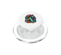 Tambour Africain à côté d'une Paire de platines PopSockets PopGrip pour MagSafe