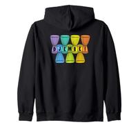 Tambour Africain Art pour Fier Batteur Djembé Arc-en-Ciel Sweat à Capuche